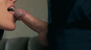 On my face or in my mouth? An intimate evening in the bedroom ended with a huge load of sperm