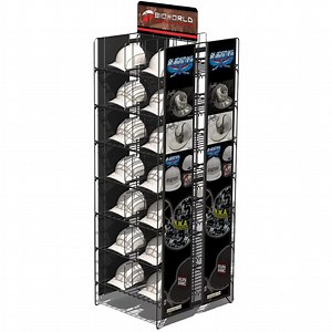 [Hot Item] Customizable 7-Tier Metal Hat Display Rack for Retail