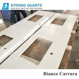 [Hot Item] Carrara White Artificial Quartz Stone for Coffee Table/Bar Table/Dinner Table/Round Table