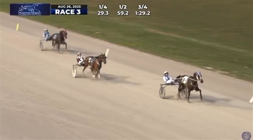 🥈LIFTING LEGEND takes the runner-up spot tonight at Georgian Downs in 2:00.2 with Brett MacDonald for trainer Dominic Gladu. Congrats to his owners & care team ❤️ #ownalittleloveitalot | The Stable