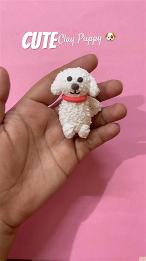 Easy Way To Make Clay Puppy 🐶 #clay #claycraft #puppy #craft #clayart #youtubeshorts