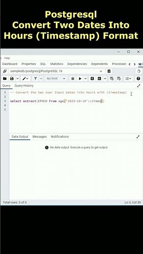 Postgresql convert two dates into hours timestamp #postgresql