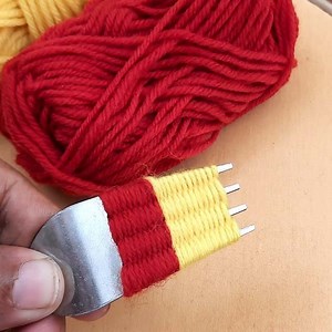 Hand Embroidery Amazing Trick, Easy Flower Embroidery Trick with Fork | Dian Embroidery