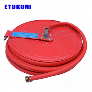 [Hot Item] Factory Outlet Collapsible Telescopic Hose Reel PVC High-Strength Polyester Fiber Reinforced Fire Hose for Firefighting with Connector