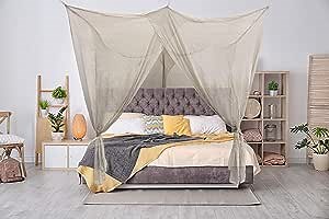 EMF Protection Four Poster Bed Canopy - EMF Shield for 5G, WiFi and EMF Radiation - Blocks Radiation/EMF/WiFi/ 5G & Other RF. (Ceiling, Twin XL (47.2" X 78.7" X 78.7"))