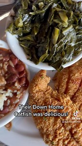 So if you’re like me, you may have been wondering what happened to the original Beans & Cornbread soul food restaurant in Southfield? 🧐 Well they closed their doors just after Thanksgiving, and opened under a new name Cornbread Restaurant & Bar. I gave them a try today, and the food was just as tasty, the staff was super friendly. We were greeted immediately upon entering. And our meals came out promptly. We ordered the down home catfish, which was amazing; as well as the jerk chicken breast; w