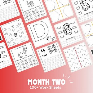 Preschool Month 2 Pack, Preschool Curriculum, Kindergarten, Prek Workbook, Homeschool 3-year-old and 4-year-old, Preschool Lesson Plan. - Etsy UK