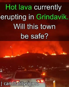 Hot lava currently erupting in Grindavik. Will this town be safe? (Apata yiyọ n tujade lọwọ bayii ni Grindavik. Njẹ ilu yi yoo bọ ninu ewu?) | Science in Yoruba