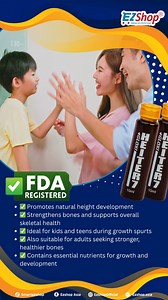 ✨ Stand Tall with Confidence! ✨ Unlock your growth potential with Gloxi Heiter 7 Drink – specially formulated to support height enhancement and overall wellness. Perfect for teens and young adults aiming to reach their peak naturally! 🧃 Drink daily, grow confidently. 📦 Order now at EzShop Asia! #GloxiHeiter7 #HeightSupport #GrowNaturally #EzShopAsia | EZ Shop Live
