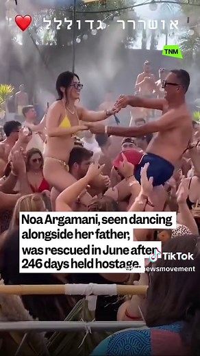 An Israeli woman who was taken hostage by Hamas during the October 7 attack at Nova Festival, has had a ‘Return to Life’ party to celebrate her freedom. Noa Argamani was rescued by the IDF in June, after being held hostage since October. She was kidnapped alongside her boyfriend Avinatan Or - who is still missing. She spoke at the event saying: ‘246 days I've waited for this moment…It’s not ideal to have this party while there’s still a war going on, with our soldiers still on the battlefield, a
