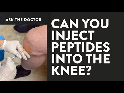 Can you inject peptides into the knee?