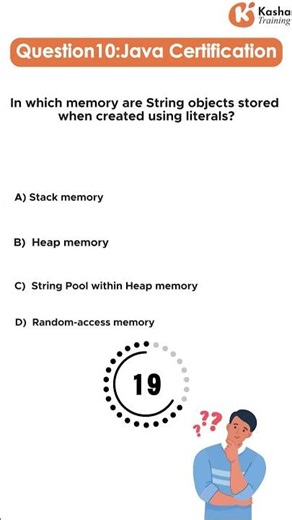 Java "Cert Qs": In which memory are String objects stored when created using literals? 📏