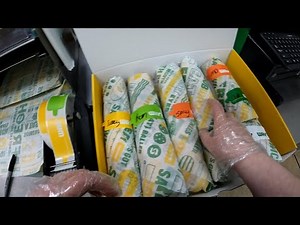 Subway POV: Making All The Subs. At Night!