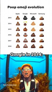 Poop emoji evolution