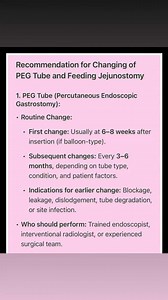 Changing of PEG Tube and Feeding Jejunostomy: Clinical Guide | MRCP UK