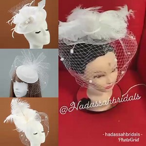 Gorgeous fascinators for your civil weddings, as party guests and church service. Grab our beautiful and affordable fascinators today. They are available for immediate pick up and delivery 🚚 DM US NOW!!! #fascintors #civilweddings #civilweddingaccessory #hadassahbridals #hadassahbrides | Hadassah Bridals