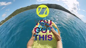 ZUP You Got This 260 Board and Handle Combo with EVA Foam Padding, All-in-One Kneeboard, Wakeboard, Wakeskate, and Wakesurf Board for Kids, Teens, and Adults, 51.7" x 23.8" x 4.6"
