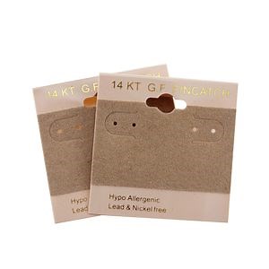 [Hot Item] Customized Gold Stamping Jewelry Holder Earring Hang Display Card