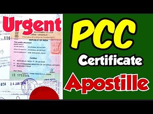 HOW TO GET PCC CERTIFICATE APOSTILLE IN INDIA | POLICE CLEARENCE CERTIFICATE | PROCESS | PROCEDURE