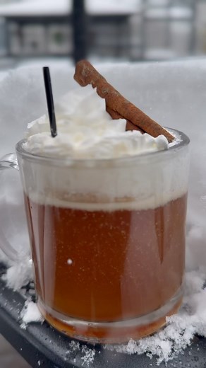 Looking for the perfect springtime patio drink today? Head on over to @graciesbar for a Baked Apple Pie 🥧! Hot apple cider & Captain Morgan topped off with whipped cream and a cinnamon stick. Patio reservations are not required, but highly recommended for today. ❄️ 🌸 | Salt Lake City Weekly