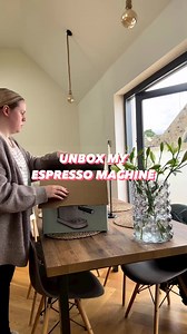 Espresso machine unboxing ☕️ ready for a wholesome Saturday | Instagram: @rhiannaoliviab | Morphy Richards