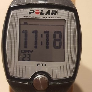 10/$20 Polar FT1 Black/Gray Digital Heart Rate Monitor Unisex Watch (Watch Only)