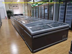 [Hot Item] Horizontal Low Temperature Supermarket Island Freezer