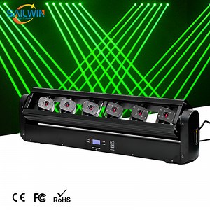 DMX Moving Head Laser 6-Head Full-Color Swinging Stage Effect Light DJ Club