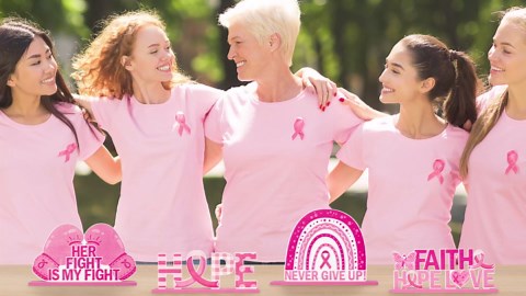 CNhoqc Breast Cancer Awareness Centeroieces - 4pcs Breast Cancer Prevention Theme Centerpieces, Pink Ribbon Boxing Glove Design, Detachable Wooden Signs for Patient Gift Tabletop Bookshelf Mantel Desk