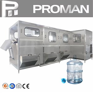 [Hot Item] 20 Liters 5 Gallon Jar Drum Water Filling Machine 18.9L Pure Water Washing Filling Plant Price