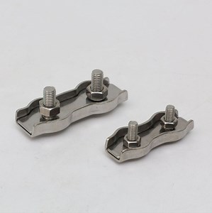 [Hot Item] Marine Stainless Steel 304 5/16" Duplex Clip Bolt 2 Post Wire Rope Clip