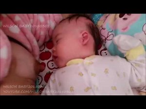 BREASTFEEDING WILSON BABY AT WAKE UP & BABY BOLDNESS DAY78 母乳