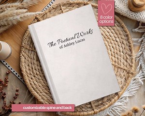 Personalized Poetry Journal, Custom Poetry Notebook, Minimalist Poem Book, Writer Gifts, Poetry Lover Gift Custom Name Poet Journal A5 Diary - Etsy