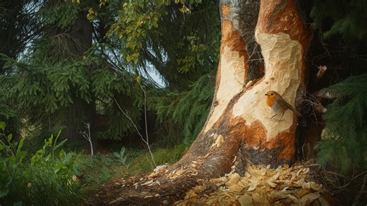 Une caméra cachée a filmé ces images en pleine nature