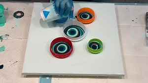 27K views · 272 reactions | Cookie cutter acrylic pour creation | Acrylic art by Gilly Kube | Facebook