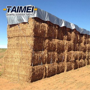 [Hot Item] Customized Outdoor Straw Tarps PE Plastic Tarpaulin Waterproof Hay Bale Cover