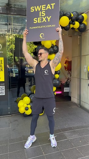 You heard it here with @mattamigo sweat is sexy! 😉 thanks for all those got around our open day & excited to see many more new faces join our community!!🙏 | Flow Athletic
