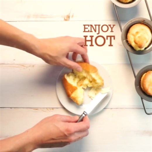 Make Gluten Free Popovers that come out perfect every single time with just gluten free flour, salt, butter, eggs, and milk! (see comments for details!) | Gluten Free on a Shoestring