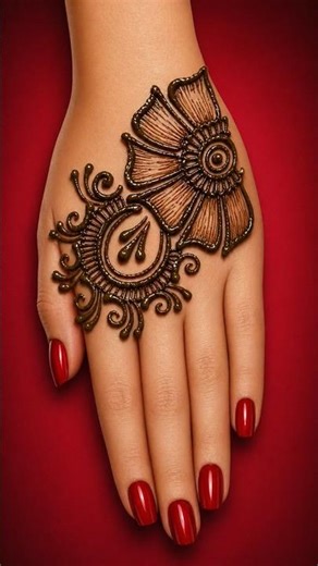 new easy back hand mehndi design | easy mehndi design for hand | mehndi design simple and easy