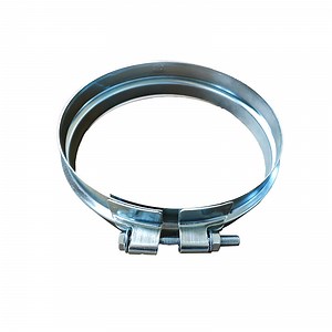 [Hot Item] 200mm Galvanized Steel Wide Ring Clamp for Ductwork System