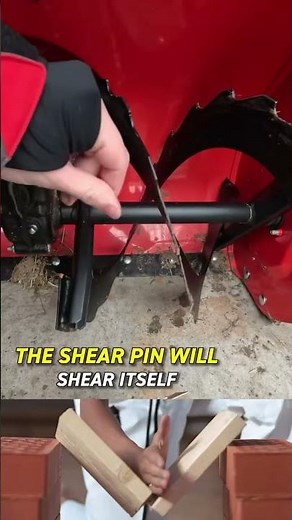 What is a shear pin ? #snow #snowblower #shearpin #repair