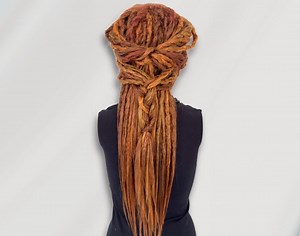 Ginger Dreadlock Wig – Synthetic Faux Locs With Bangs, Copper Boho Dread Wig, Customized Soft Crochet Locs Handmade, - Etsy Canada