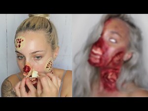 I Tried $10 SFX Makeup Kits From Spirit Halloween | ZOMBIE HALLOWEEN MAKEUP TUTORIAL