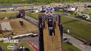 Get an aerial tour via drone of the BMX Dirt course before we kick it off at #XGames Austin with #Intel technology! | Intel