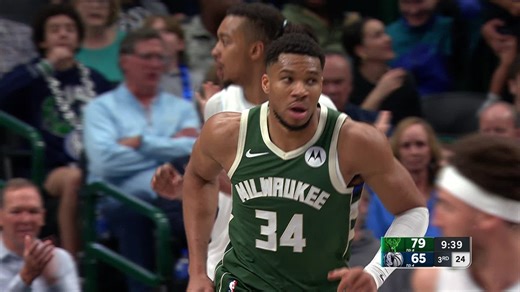 Giannis Antetokounmpo with the poster dunk