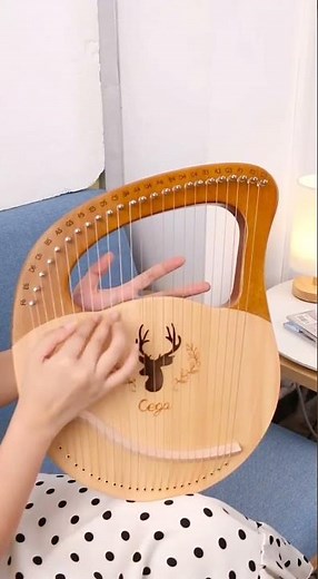 cega 24 strings lyre harp instrument