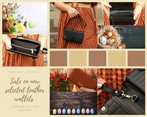 Shop for your new Leather Wallet today https://bit.ly/39UWIpE | Vera May