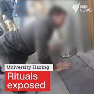 Humiliating hazing rituals at 12 Australian universities have been exposed. http://bit.ly/2CJNSdH | SBS News