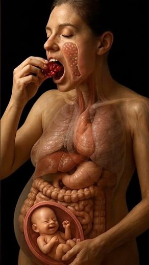 How Baby reacting whn mother eating pomegranate #health ##anatomy #HealthyHabits #healthtips #shorts