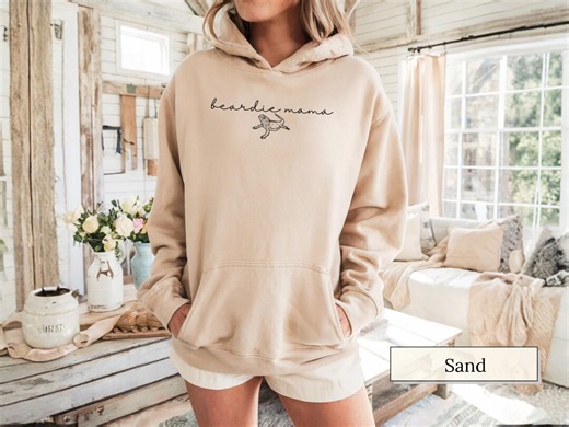 Beardie Mama Hoodie, Bearded Dragon Mom Sweatshirt, Minimal Reptile Lover Gift, Lizard Owner Hoodie, Reptile Mom Shirt - Etsy